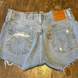 Levi’s 501 Jean Shorts Button Fly Size 27 Waist In Exceptional Condition